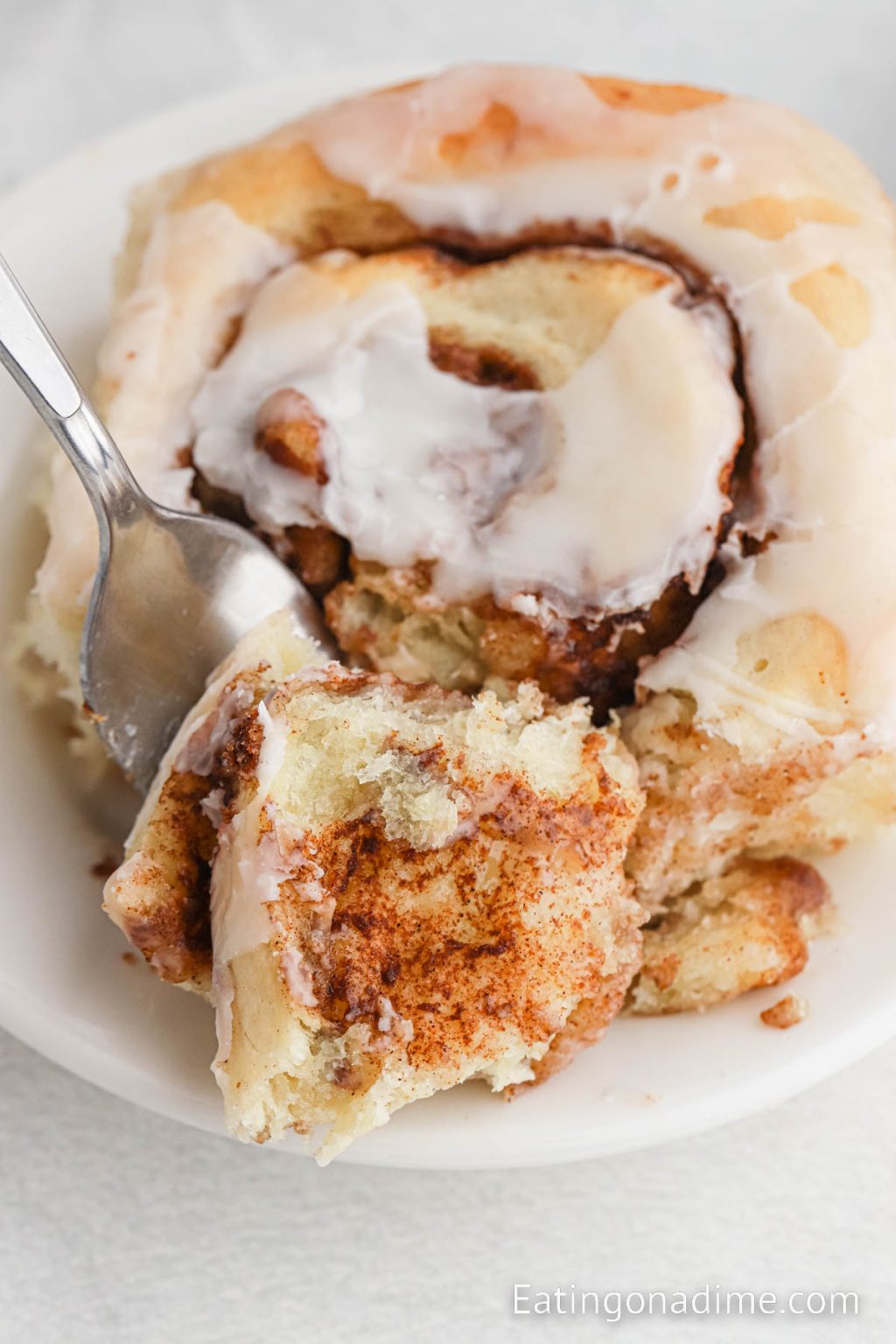 Paula deen cinnamon rolls eating on a dime
