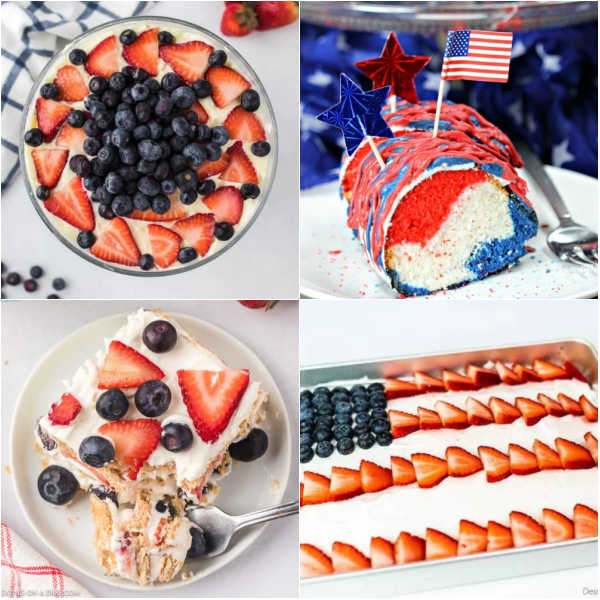 If there’s one thing that rivals fireworks every 4th of July, it’s the 4th of July cake. Make these easy and delicious cakes for your party! We’ve rounded up some of the best 4th of July cake recipes that will satisfy everyone's sweet craving. #eatingonadime #4thofjulycakes #cakerecipesforjuly4th #4thofjulydesserts