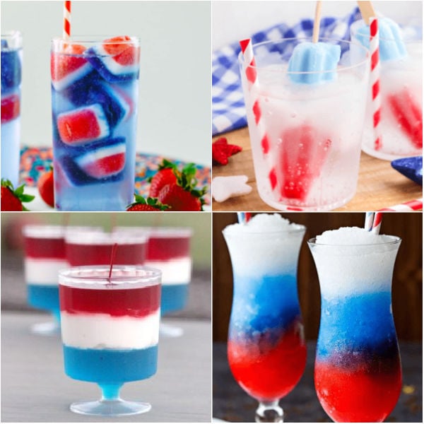 Get ready to raise a glass to Independence Day with these 43 easy to make 4th of July drinks. Whether you're hosting a backyard barbecue or lounging by the pool, these red. white and blue refreshing beverages will be a hit. Each drink is patriotic and delicious. #eatingonadime #4thofJulydrinks #fourthofJulydrinks