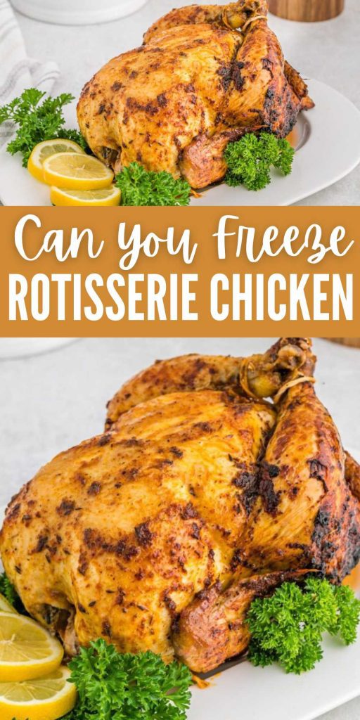 A rotisserie chicken is a versatile and tasty option for a quick and easy dinner. But, Can You Freeze Rotisserie Chicken? You may indeed freeze rotisserie chicken for later use. In fact, this cooked chicken can be frozen to maintain its quality and texture. To have a ready supply of protein for last-minute meals. #eatingonadime #canyoufreezerotissereiechicken #rotisseriechickenfreezertips