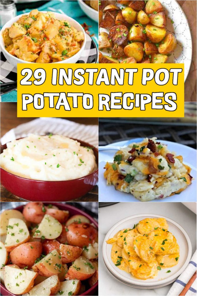 If you're a potato lover, you'll love these 29 Instant Pot Potato Recipes. Prepare delicious potato recipes in minutes with pressure cooking. With just the right ingredients and cooking methods, potatoes may be used to make a wide range of tasty dishes, from mashed potatoes and potato soup to roasted potatoes and beyond. #eatingonadime #instantpotpotatorecipes #potatorecipes #instantpotrecipes