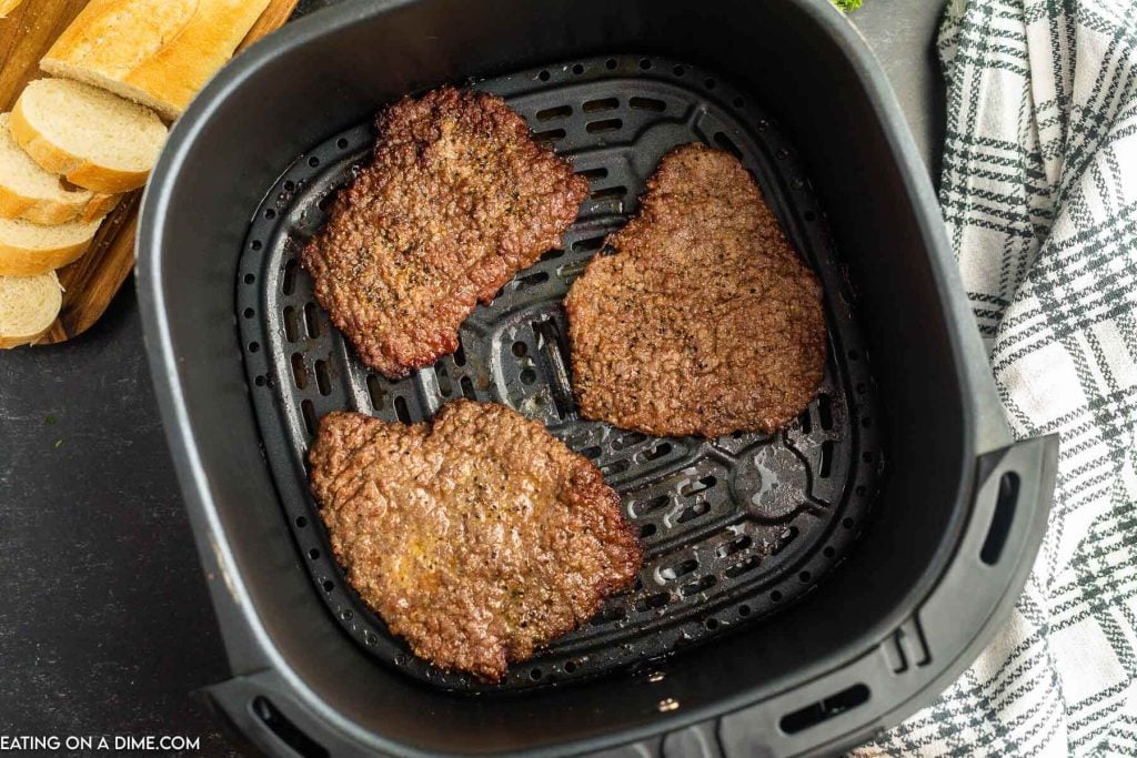 Cooking cube steaks in the air fryer
