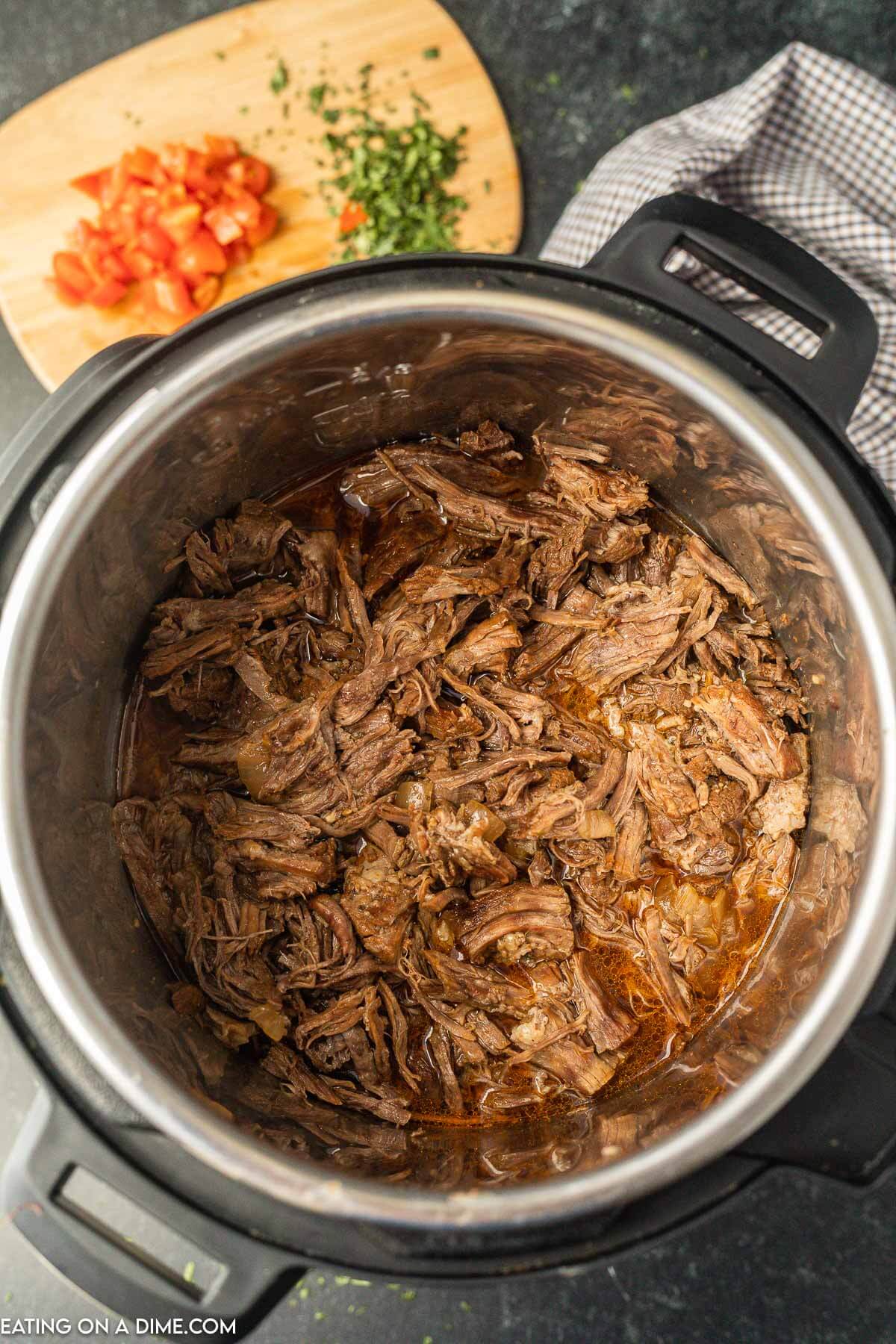 Shredded beef in the intant pot