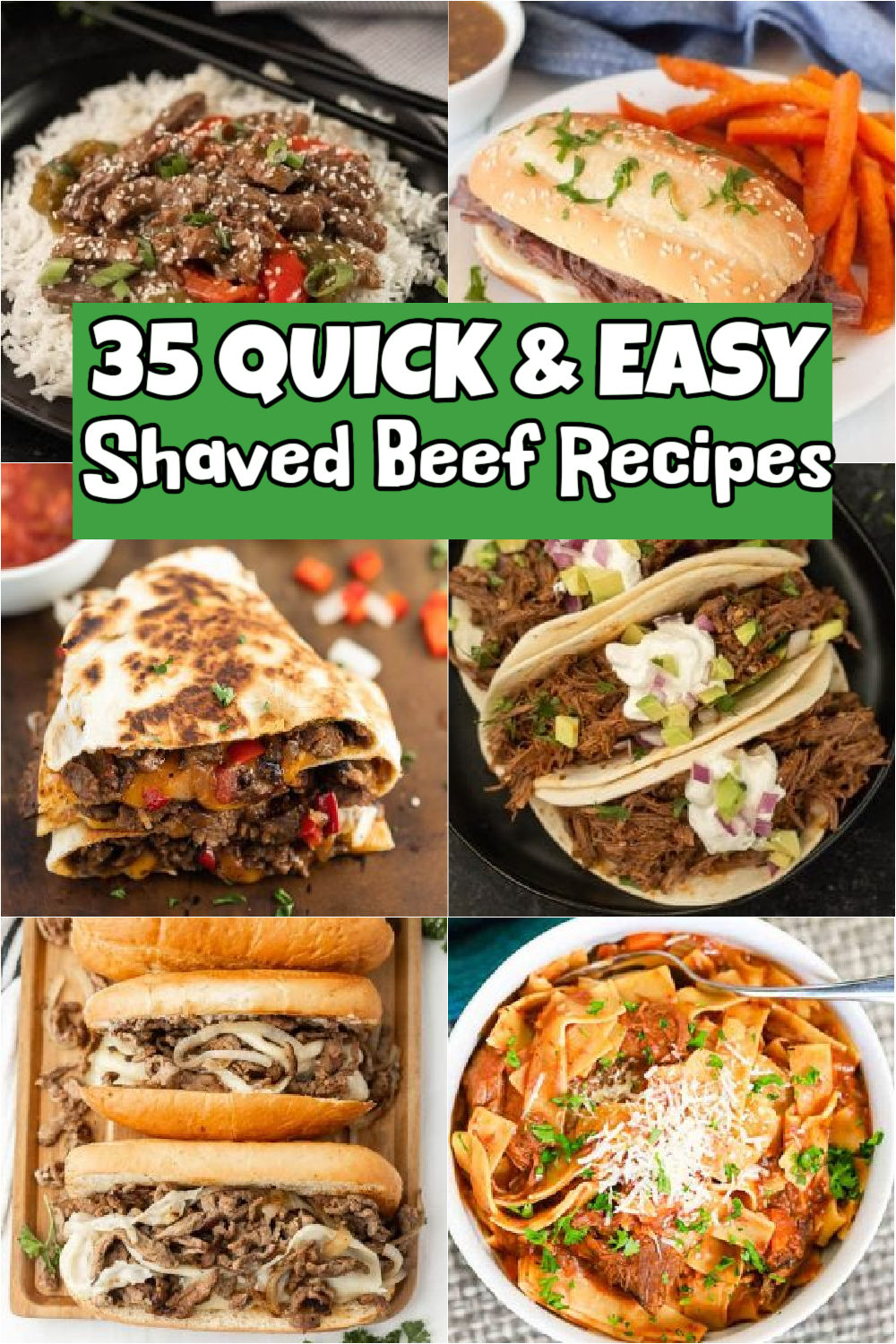 The best recipes with shaved beef that are easy to prepare for dinner and so delicious. 35 shaved beef recipes including steak sandwiches, crockpot recipes and even healthy keto options, #eatingonadime #shavedbeefrecipes #beefrecipes