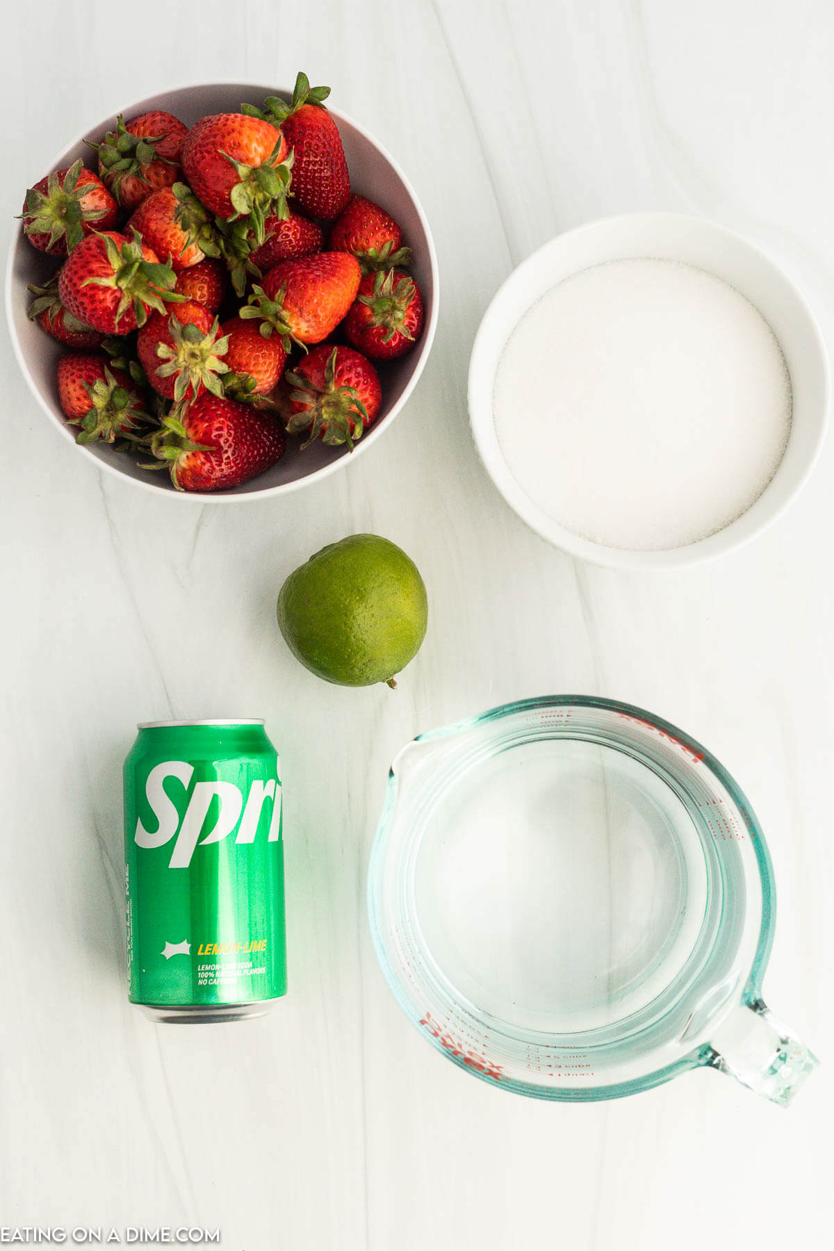 Ingredients for Sonic strawberry limeade . 