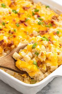 Loaded Baked Potato Casserole - Eating on a Dime