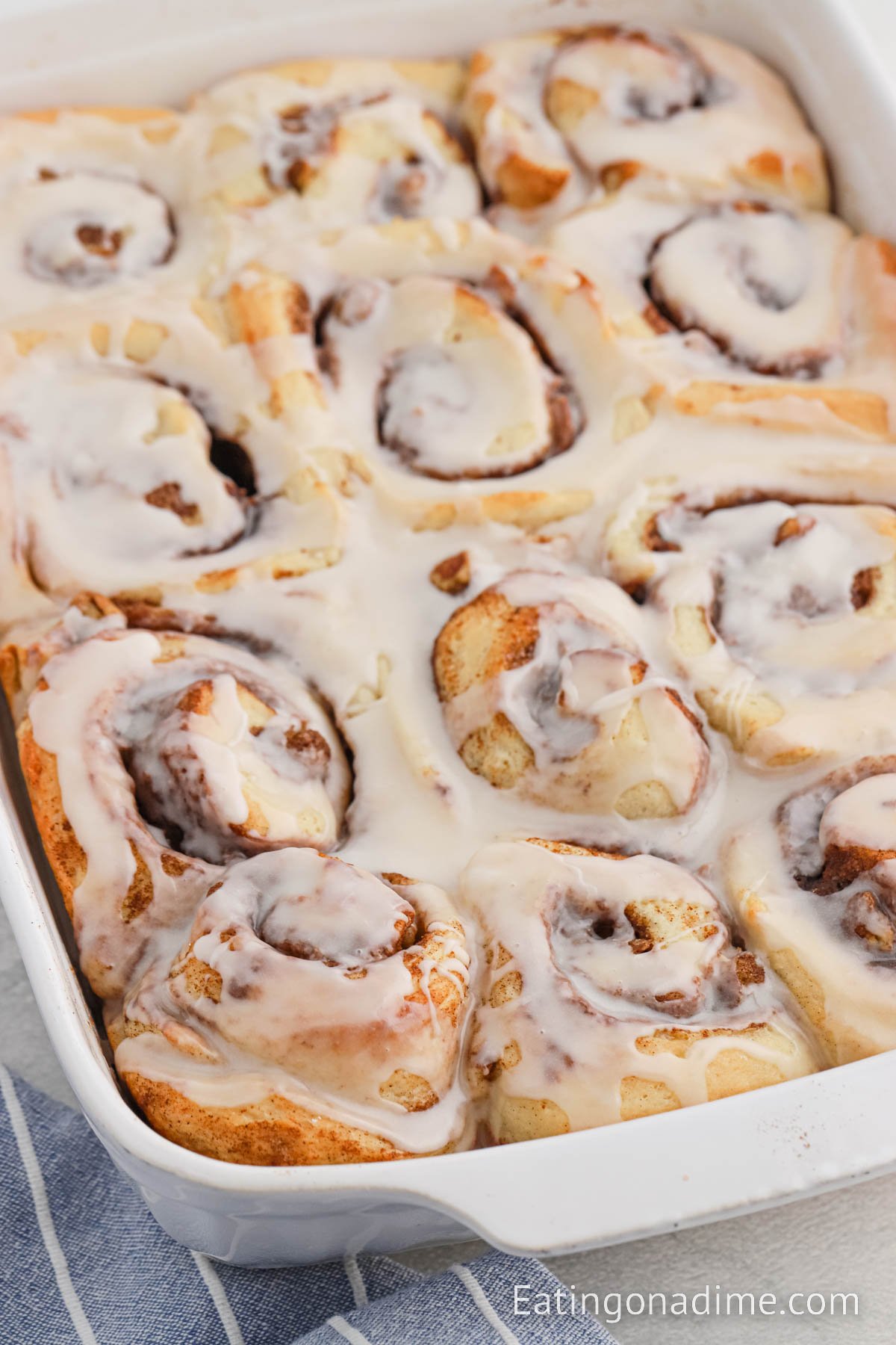 Cinnamon Rolls in a baking dish