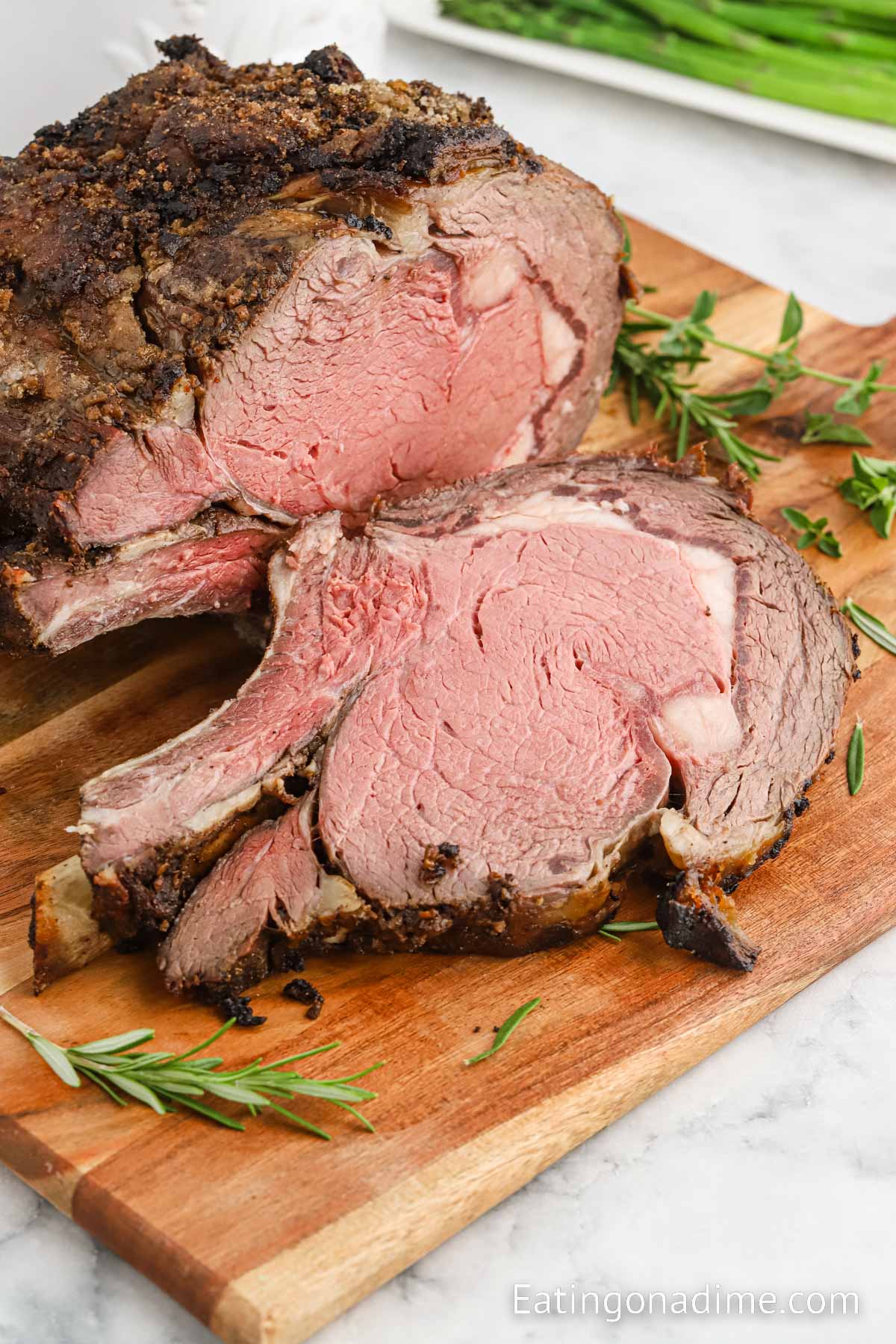 Prime Rib on a cutting board