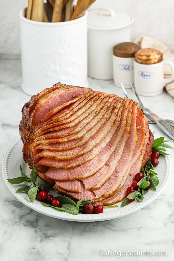 Spiral Ham on a platter