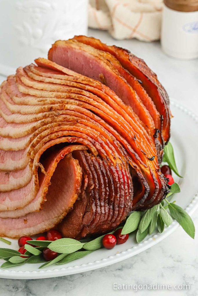 Spiral Ham on a platter