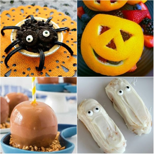 If you don’t want to spend a lot of time preparing, try making these no bake Halloween treats. We’ve rounded up 51 no bake Halloween desserts that are easy to make and taste amazing! DIY recipes for ghosts, mummies, spooky cookies, witches, drinks and more. ideas. #eatingonadime #nobakehalloweentreats #halloweenrecipes