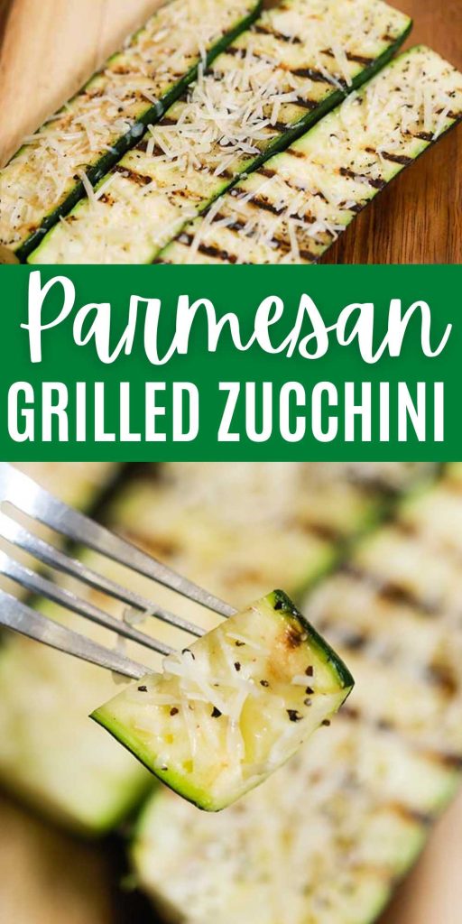 Parmesan Grilled Zucchini Recipe is a must try side dish that even the kids will love. It is so simple to prepare, inexpensive and healthy. Once you try it, you will make it all summer long. This is one of our favorite veggies. #eatingonadime #parmesangrilledzucchini #grilledzucchini