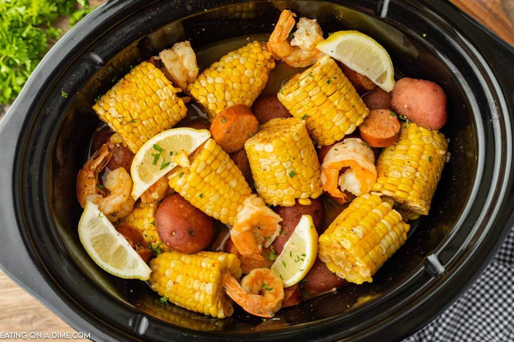 Shrimp boil in the crock pot