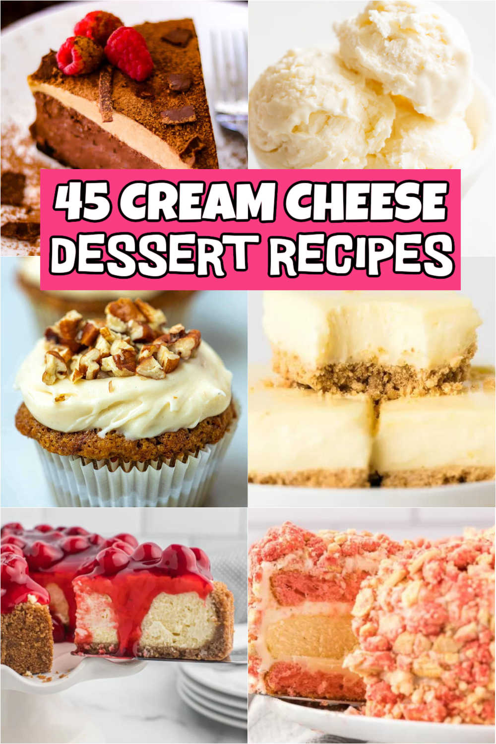 Get ready to indulge in a velvety and luscious world of cream cheese desserts. From cheesecakes to brownies, they are easy to make. Whether you're a cheesecake lover or a fan of fruity toppings. Get ready to sink your teeth into these scrumptious desserts with cream cheese. #eatingonadime #creamcheesedesserts #desserts