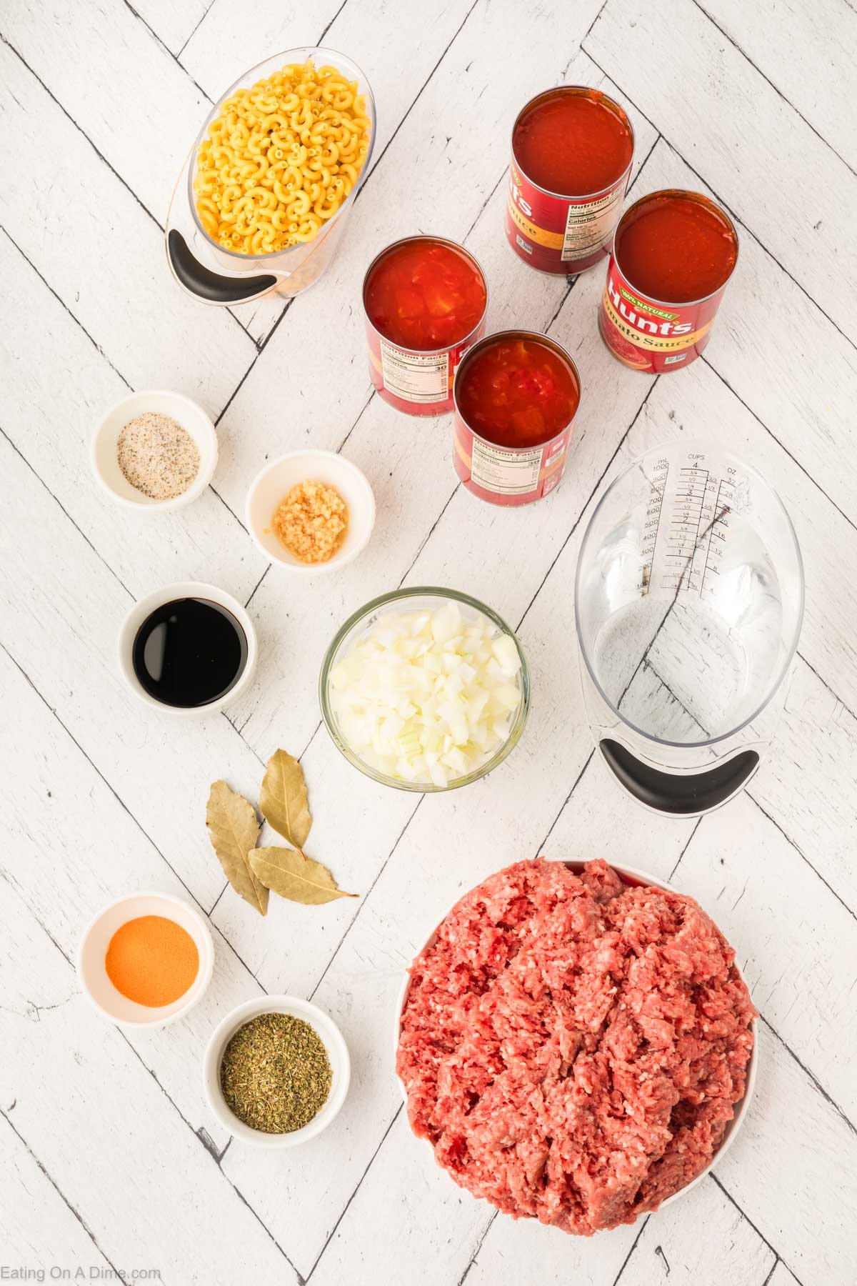 Ingredients needed for Paula Deen Goulash