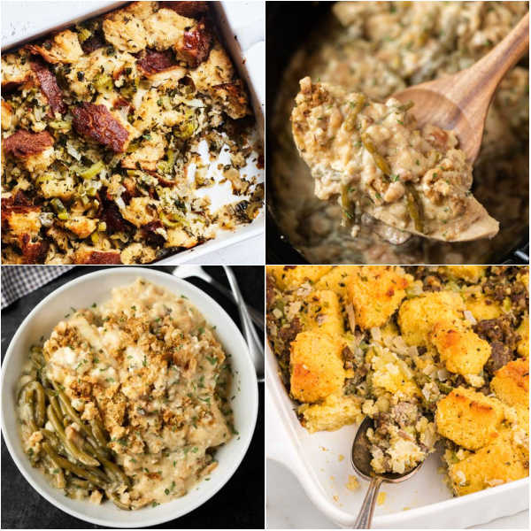 As the holidays draw near, the importance of tasty and filling Thanksgiving Stuffing recipes cannot be overestimated. You'll be able to find stuffing recipes for Thanksgiving here that will wow your guests. #eatingonadime #thanksgivingstuffingrecipes #stuffingrecipes