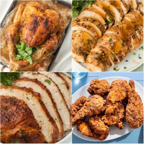 Get ready for the best Thanksgiving turkey recipes. From crispy skin to juicy meat, impress your guests with 57 of the best turkey recipes for Thanksgiving menus. Easy ideas include recipes for the oven, air fryer, instant pot and more. #eatingonatime #thanksgivingturkeyrecipes #thanksgivingrecipes