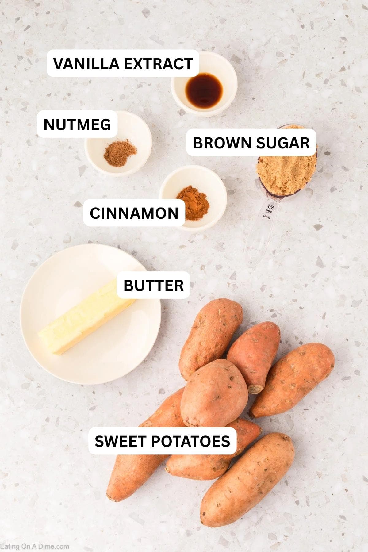 Ingredients needed for the recipe.