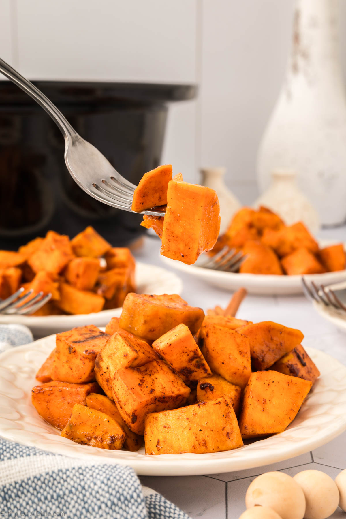 Candied Yams in a plate