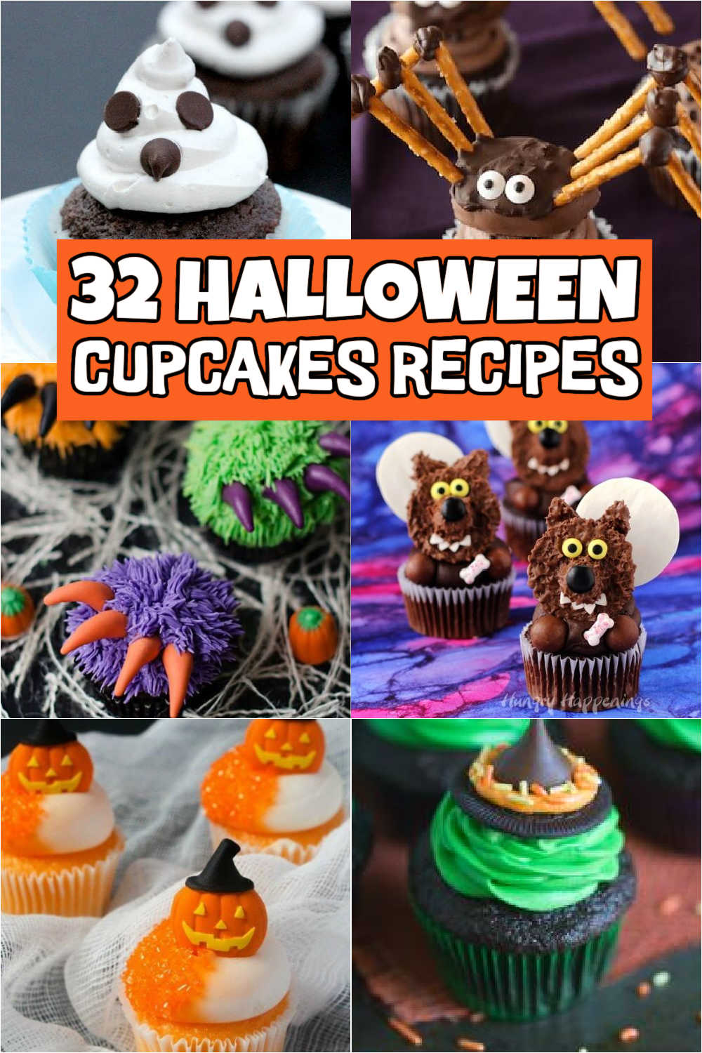 Try these fun and easy Halloween cupcakes ideas that kids are going to love. 25 Halloween cupcake ideas that don't cost a fortune to make. Grab some piping bags and icing and let's get creative with these easy Halloween cupcake ideas. #eatingonadime #halloweencupcakerecipes #cupcakerecipes