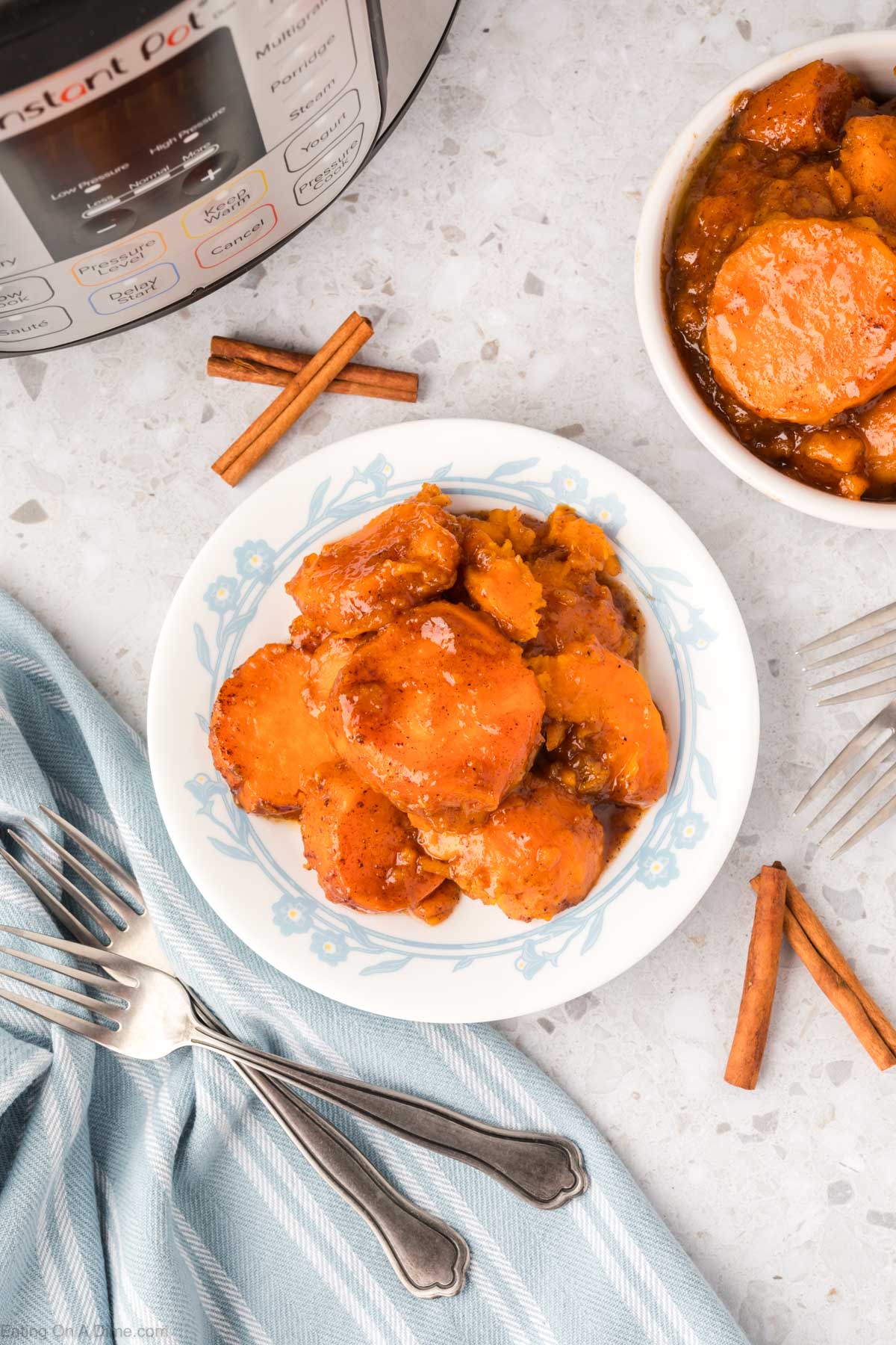 Instant Pot Candied Yams - Sweet Potatoes - Simply Happy Foodie