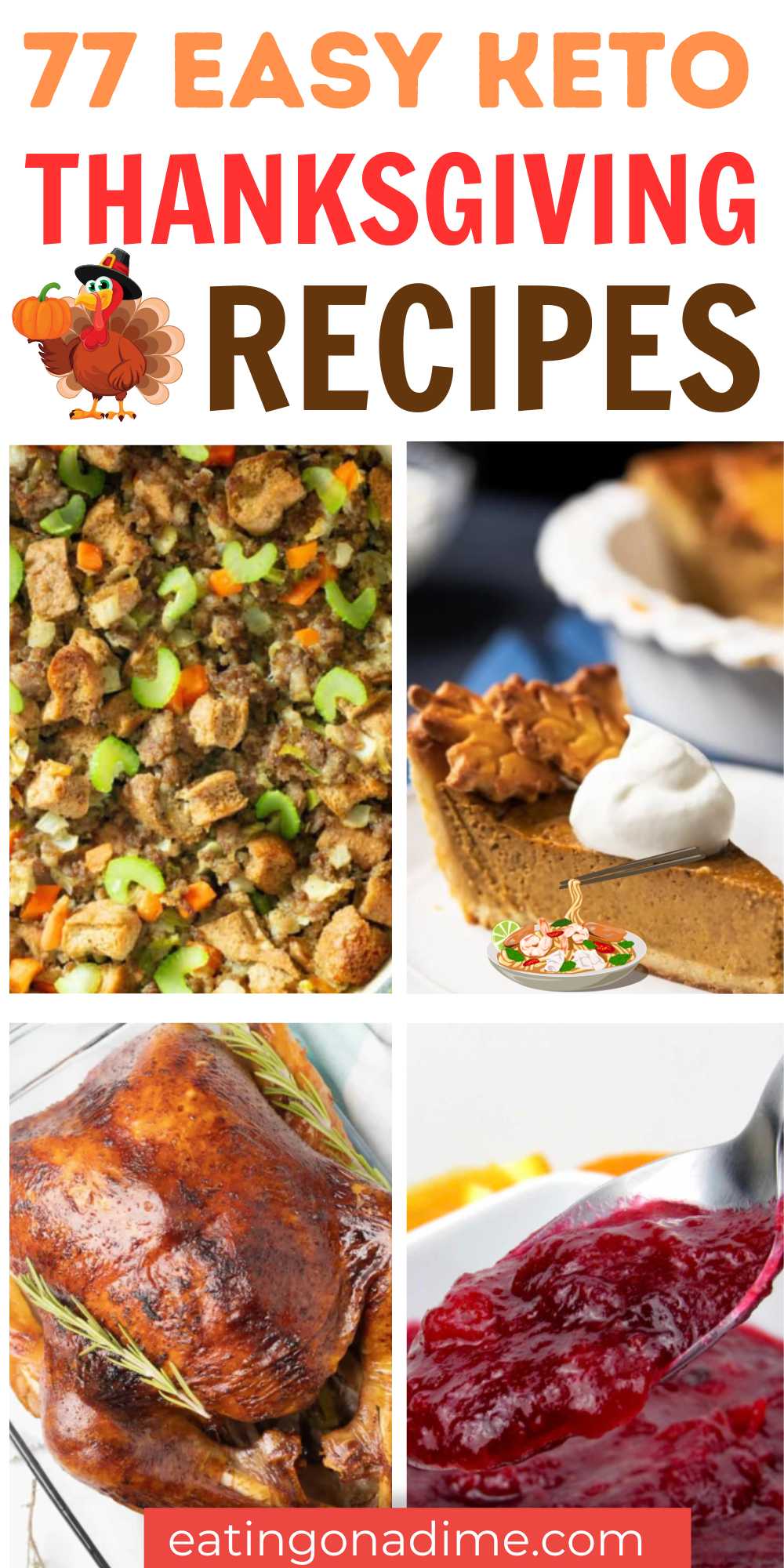 Looking to spice up your Thanksgiving feast? Say hello to Keto Thanksgiving recipes, where flavor meets low-carb goodness. Discover mouth-watering healthy Thanksgiving recipes that will keep you in ketosis while indulging in the holiday spirit. #eatingonadime #ketothanksgivingrecipes #ketorecipes