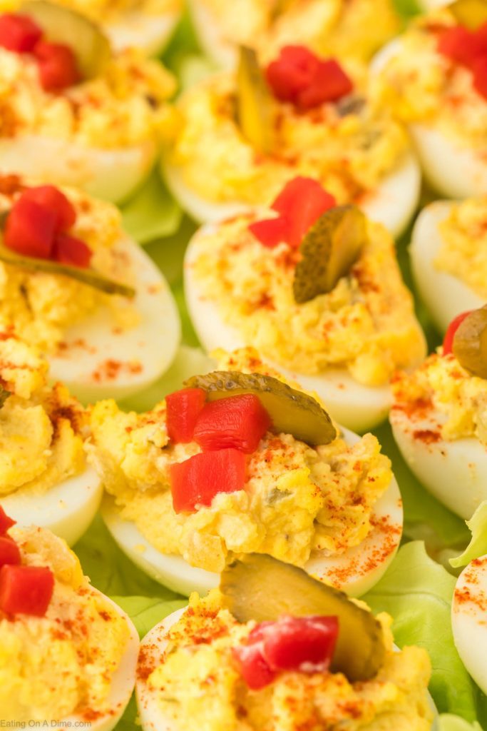 Close up image of Deviled Eggs