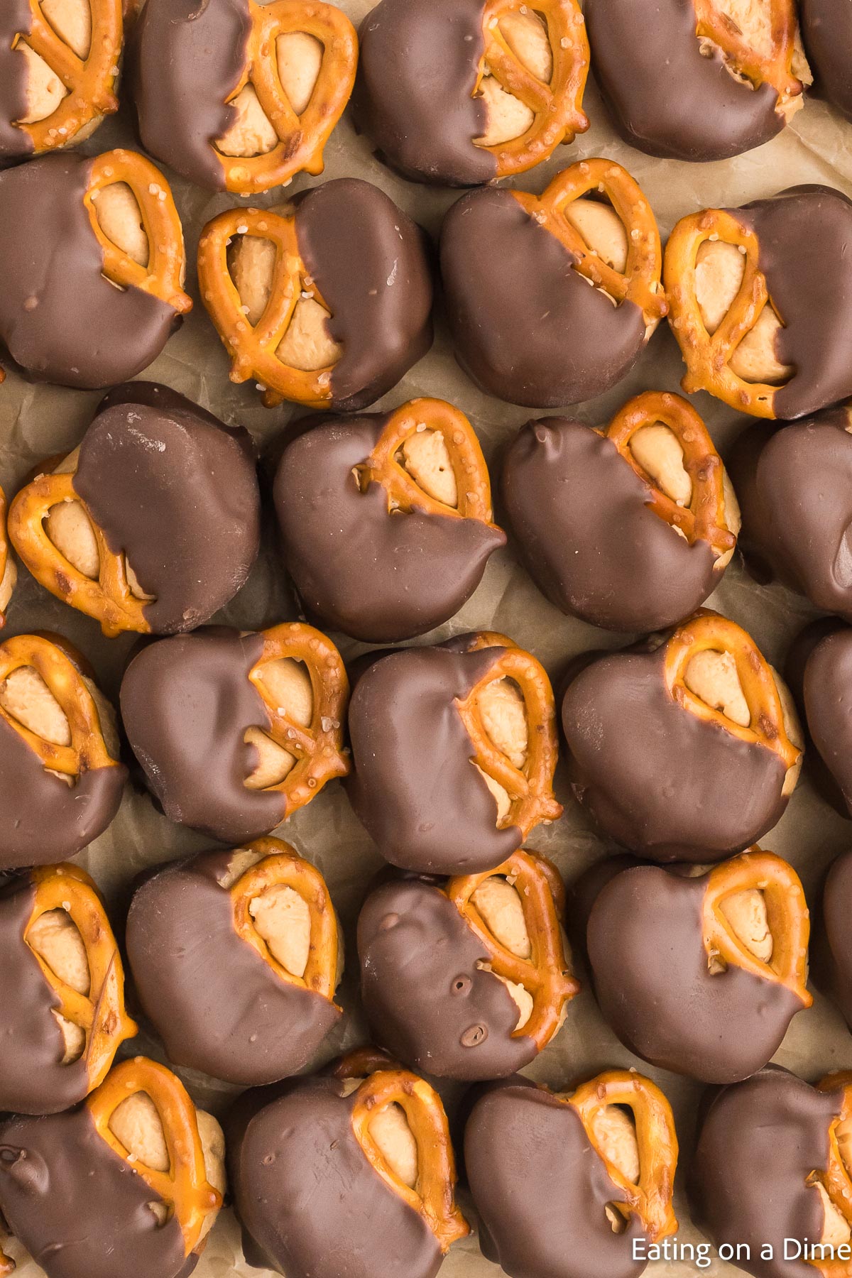 Close up image of Peanut Butter Pretzel Bites