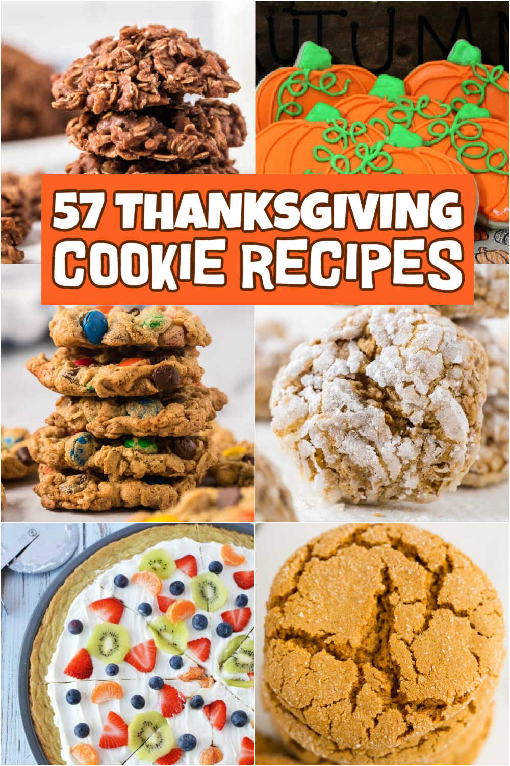 These Thanksgiving cookie recipes can bring comfort to your gatherings. Whether you're a veteran baker or just starting out in the kitchen. These cookies are not only tasty, but they also make great Thanksgiving gifts for loved ones. They will surely be a welcome addition to any party, large or small, formal or casual. #eatingonadime #thanksgivingcookierecipes #thanksgivingrecipes