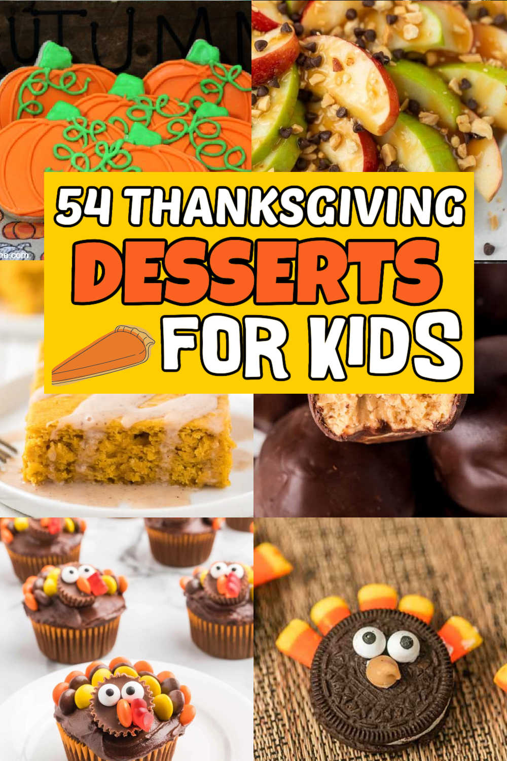 Make Thanksgiving memorable for the whole family by following these easy Thanksgiving desserts for kids. These easy-to-follow recipes will make the cooking part of Thanksgiving exciting and fun. From turkey Oreo cookies to the classic pie, we’ve prepared easy Thanksgiving desserts for kids. #eatingonadime #thanksgivingdessertsforkids #dessertsforkids