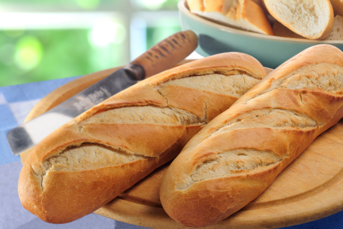 Close up image of french bread