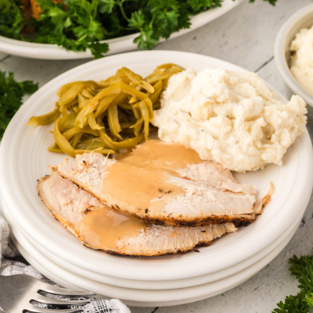Juicy Slow Cooker Bonein Turkey Breast Eating on a Dime