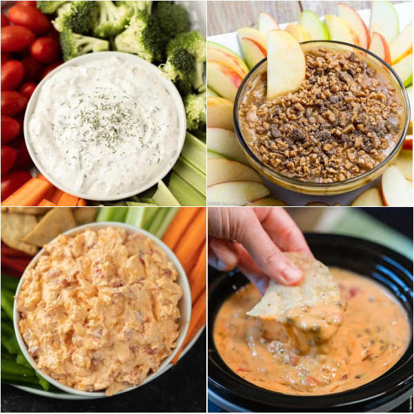We have compiled a list of the best Thanksgiving dip recipes. Ranging from creamy and savory to sour and spicy, so that everyone at your table may find something they love. We have all the classic recipes such as sweet potatoes, cranberry sauce, and onion dip. But these holiday dips are always on the list. #eatingonadime #thanksgivingdiprecipes #diprecipes