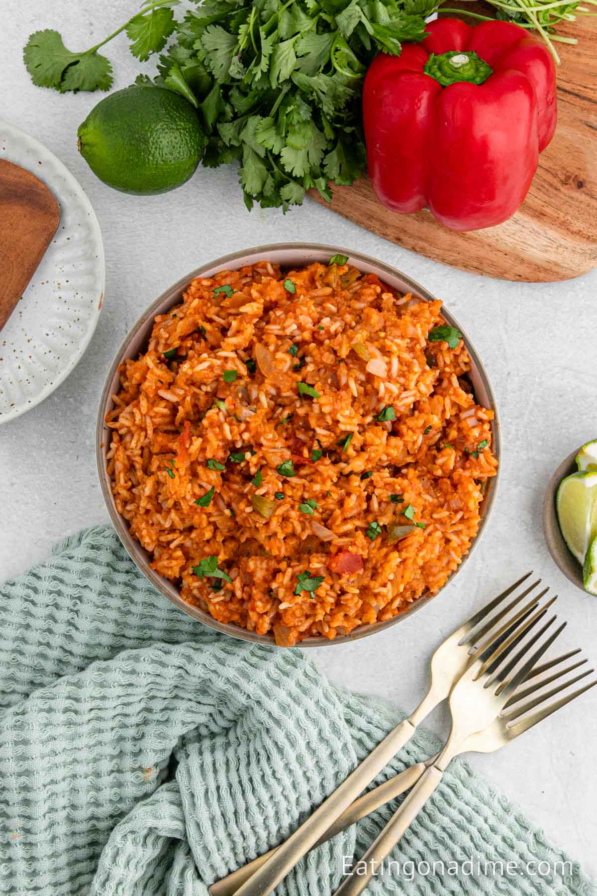 Spanish rice in a bowl