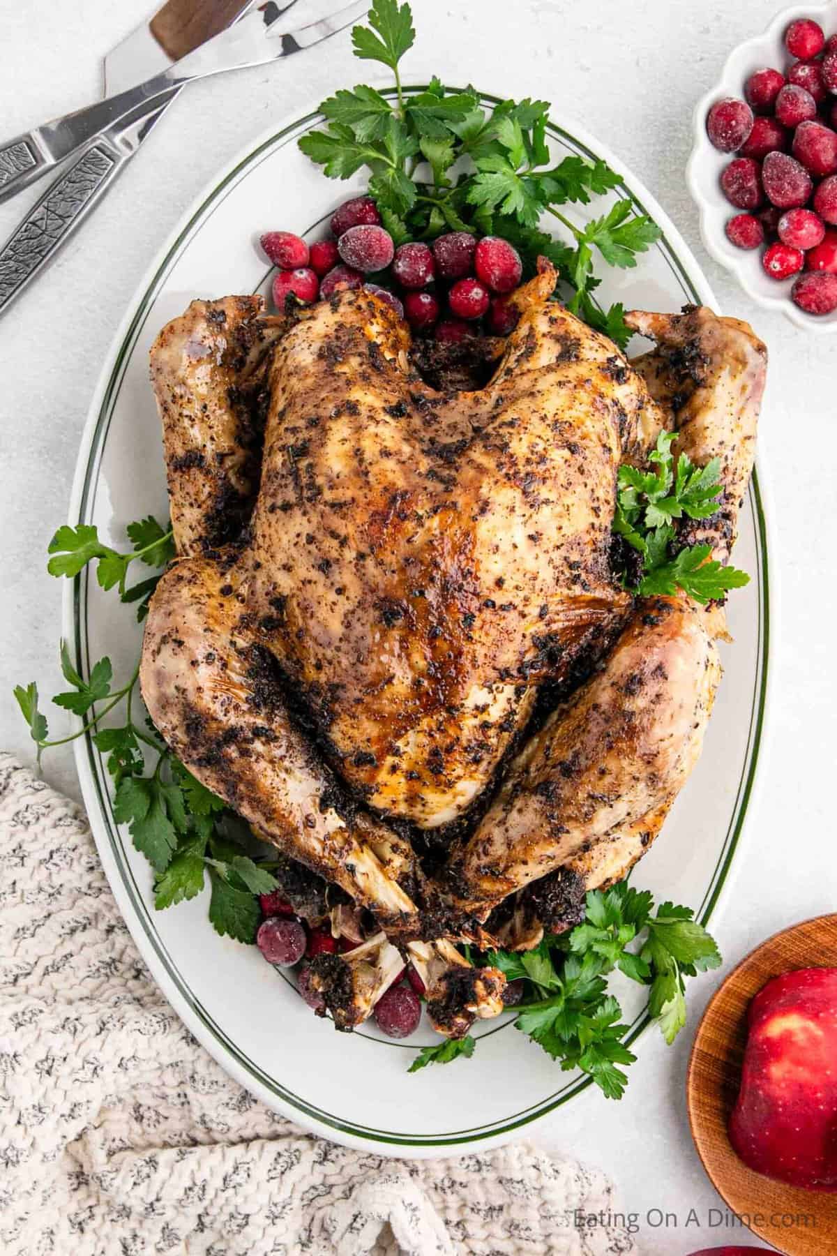 Whole Turkey on a platter