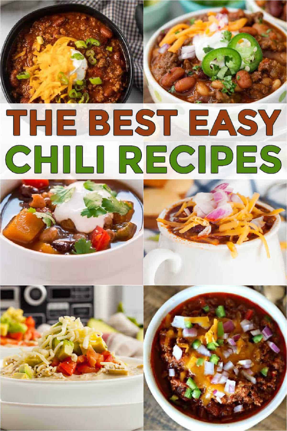 These are some of my favorite easy chili recipes. Some are with beans, some are with no beans, some are made in a crockpot and some on the stovetop. These are the best chili recipes that you’ll ever try. You are going to love the best ever chili recipes! #eatingonadime #chilirecipes #easychilirecipes #comfortfoods 