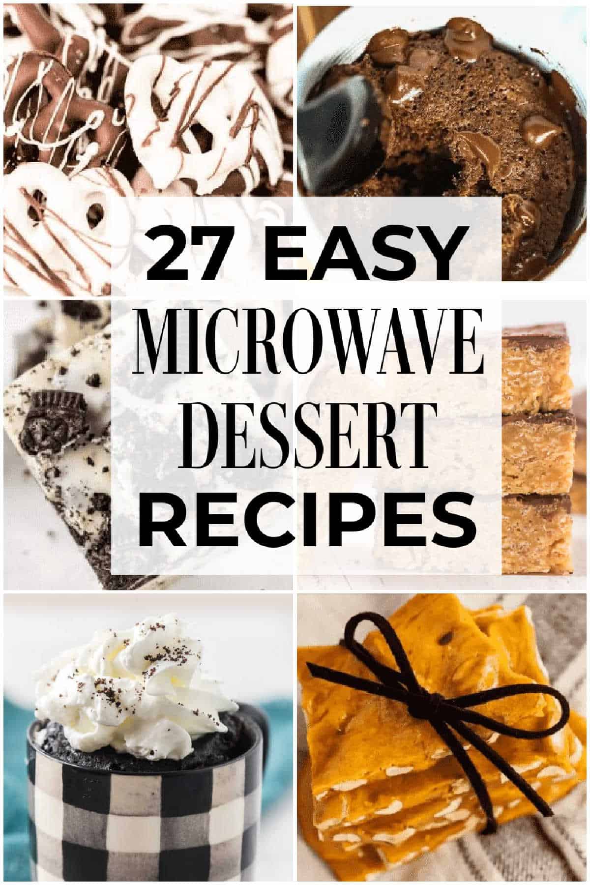 The next time you have a sweet craving, try 27 Easy Microwave Desserts for Quick Treats. These microwave dessert recipes take just seconds. Learn how to make desserts in a mug, plus some that are healthy and keto friendly too! You will love these quick microwave desserts.  #dessertsonadime #easydesserts #microwavedesserts 