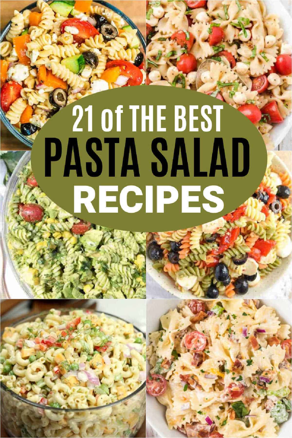These easy and delicious cold pasta salad recipes are easy to make and taste amazing too. Choose from tons of varieties that are delicious. You will love this classic, creamy and ranch based pasta salad recipes.  You find one that you and your family will love.  #eatingonadime #sidedishes #pastasalads 
