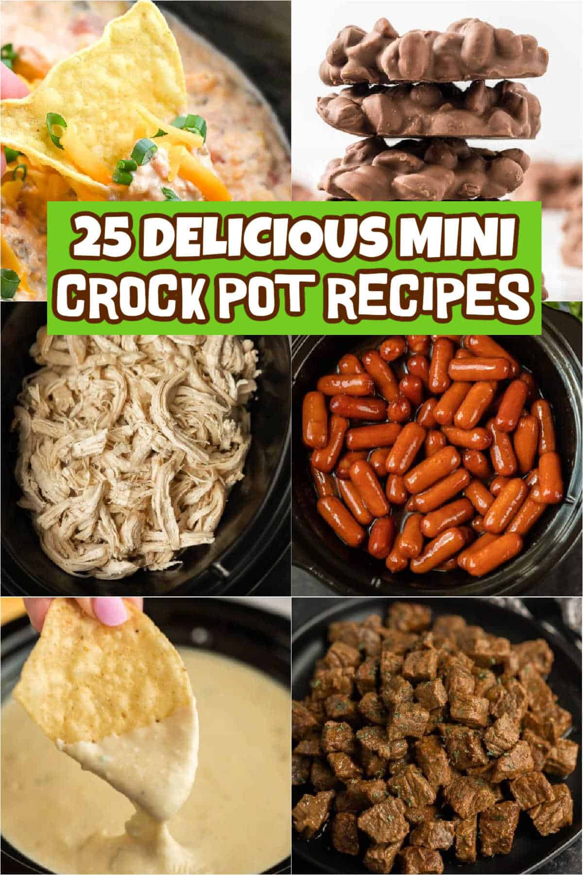 Mini Crock Pot Recipes are perfect for dips, appetizers, and cooking smaller servings. These 25 recipes will cook a smaller portion without having to worry about a lot of leftovers. 