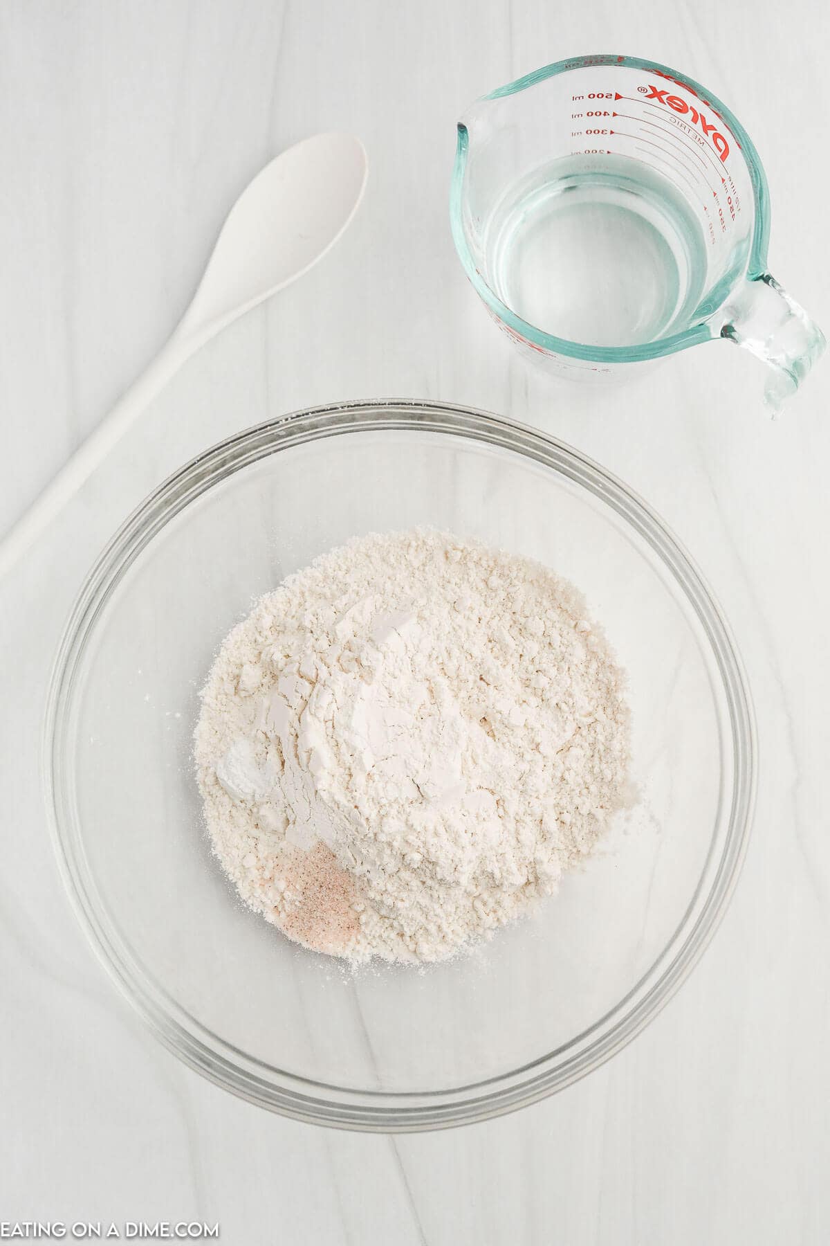 Combining the dry ingredients in a bowl