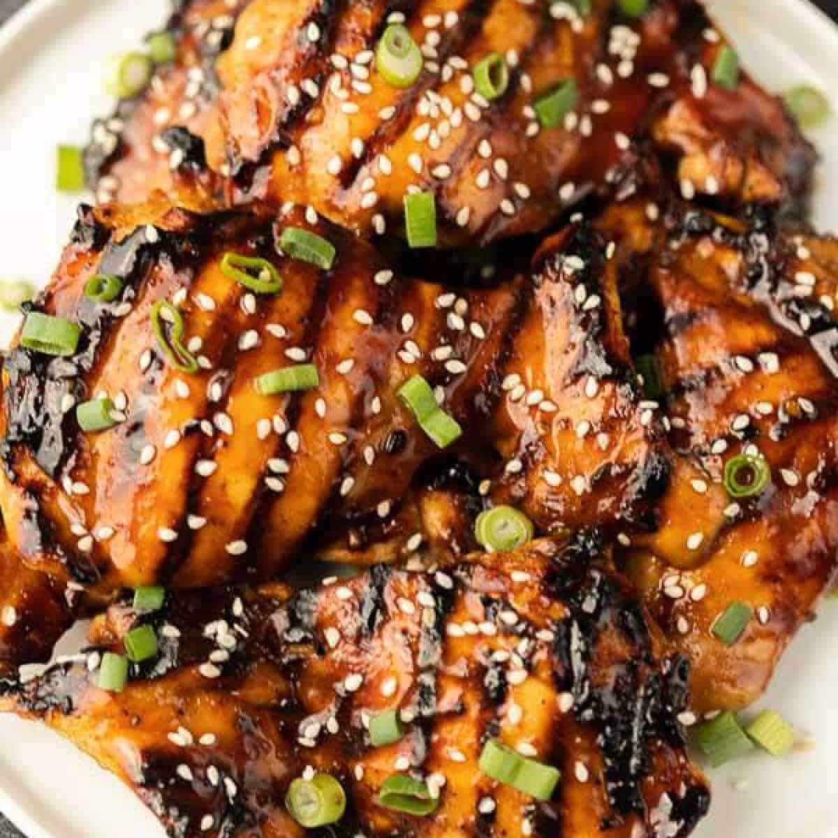 Grilled teriyaki chicken