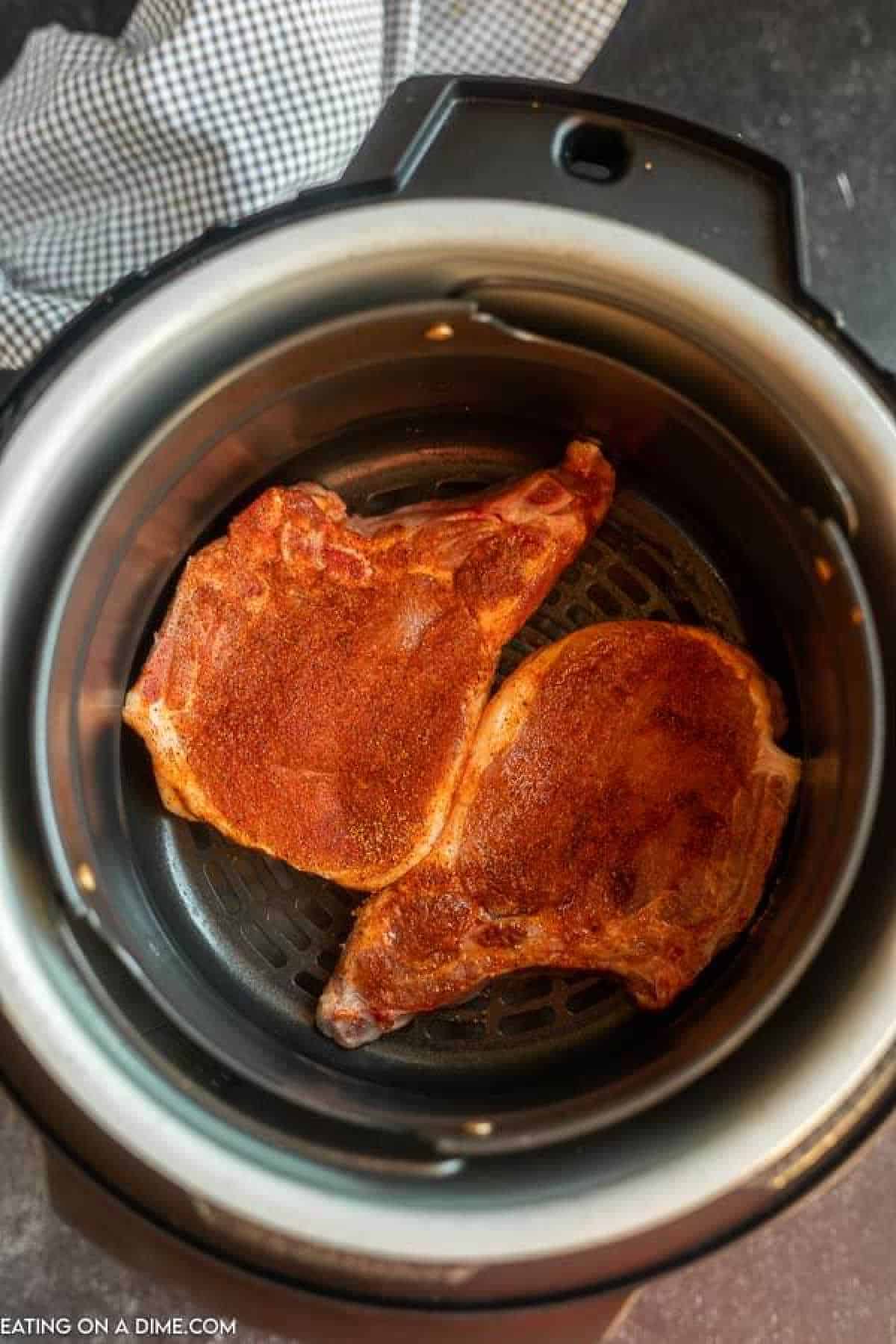 how to cook pork chops in cuisinart air fryer