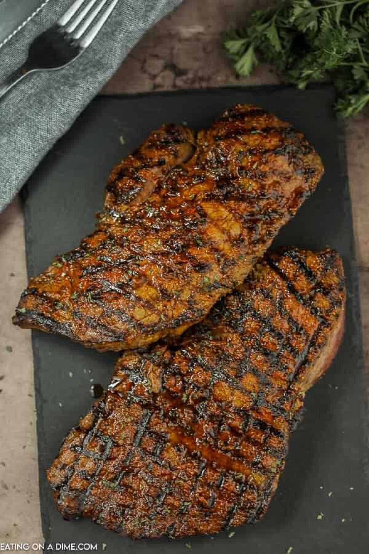 Texas Roadhouse Steak ready to eat. 