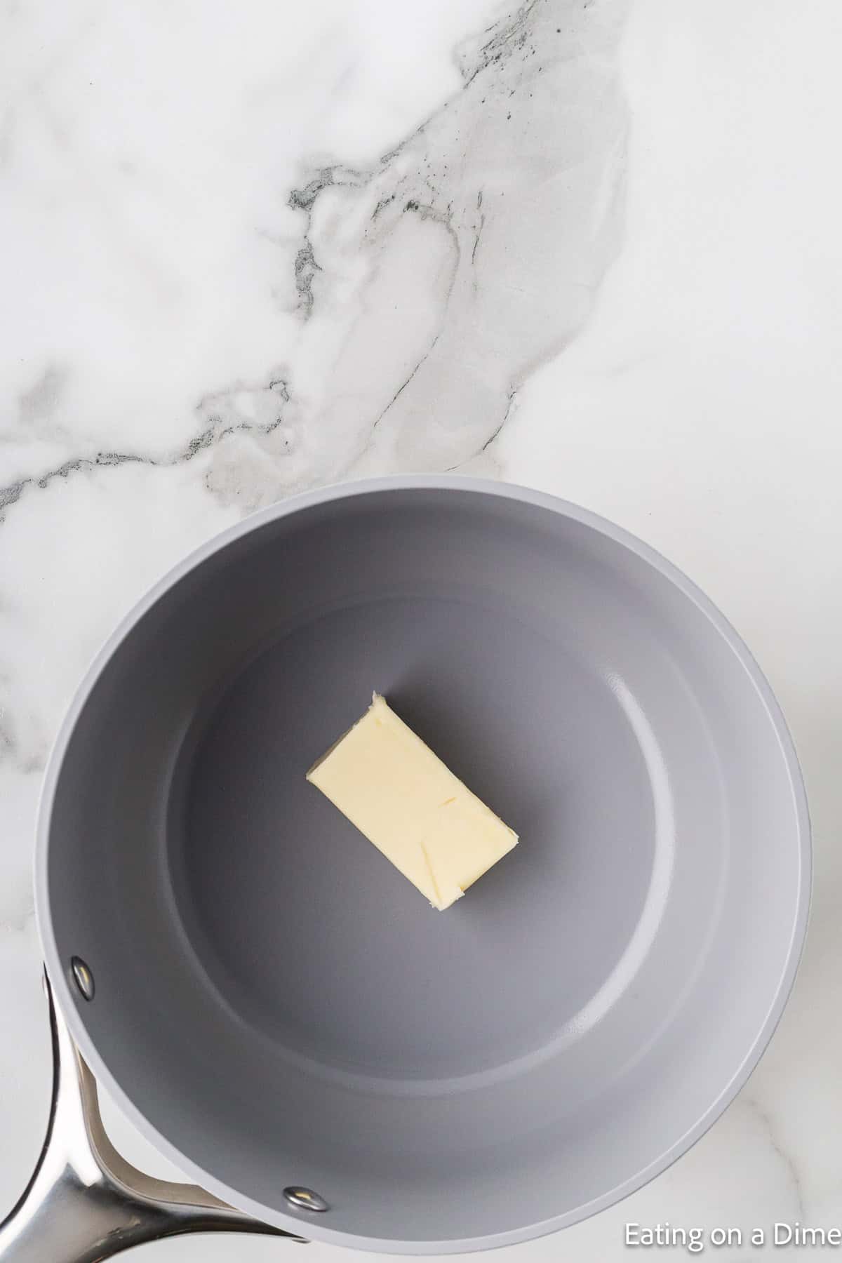 Stick of butter in a sauce pan