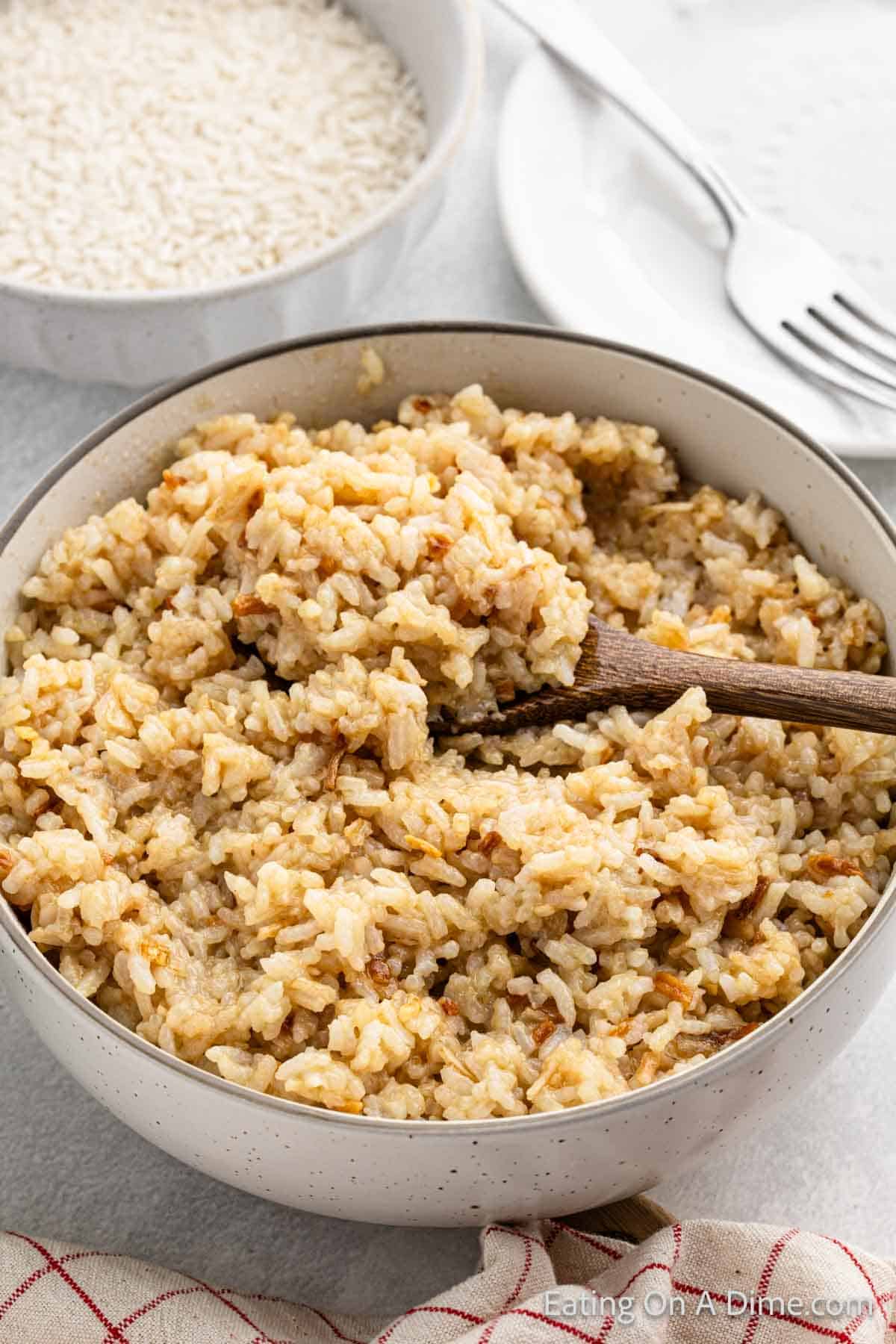 Stick of Butter Rice - Eating on a Dime