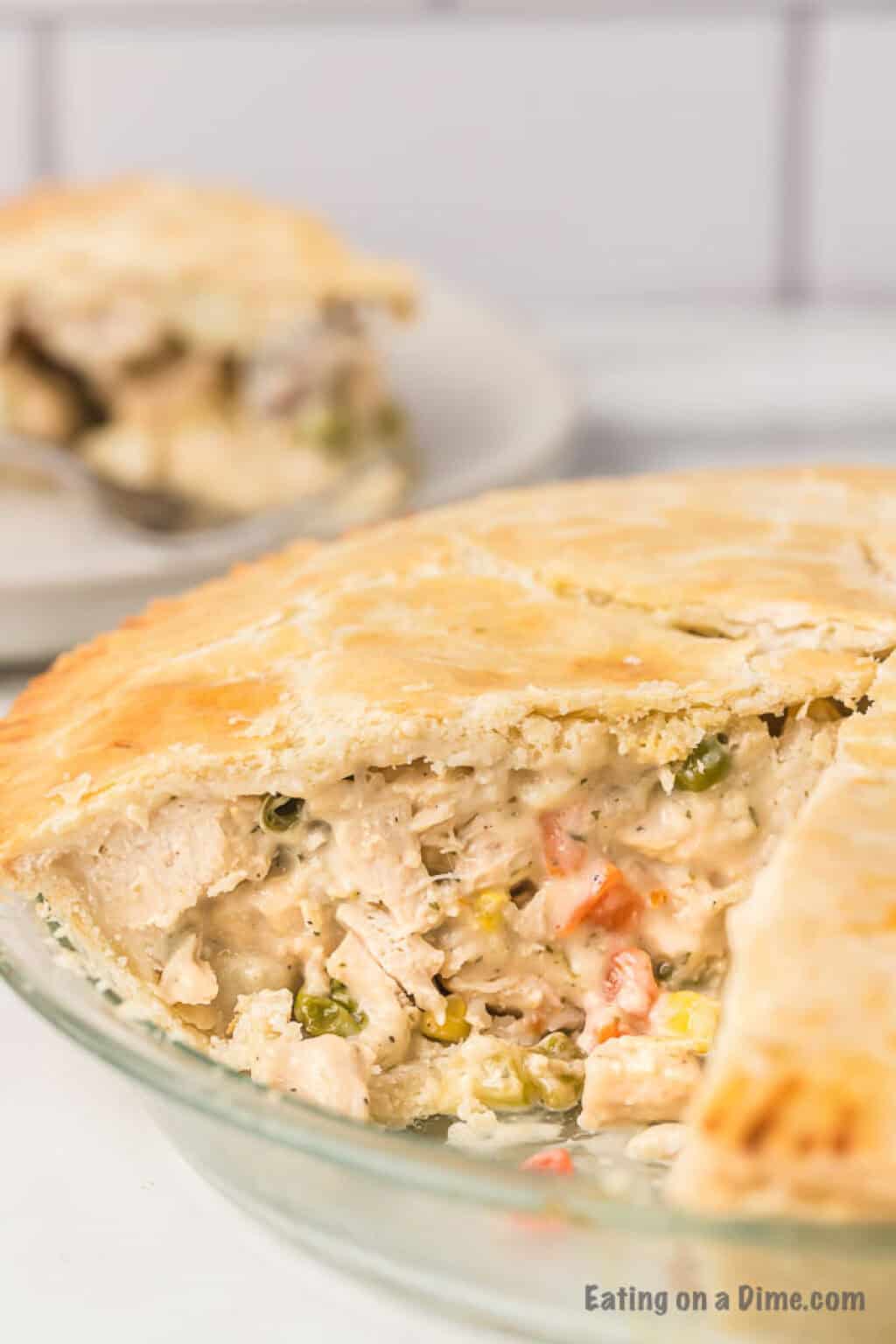 Double Crust Chicken Pot Pie Recipe - Eating on a Dime