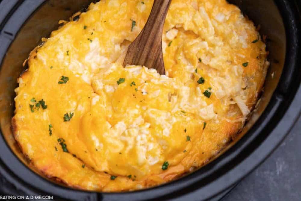 Crockpot Cheesy Potatoes - Crock Pot Cheesy Potato Recipe