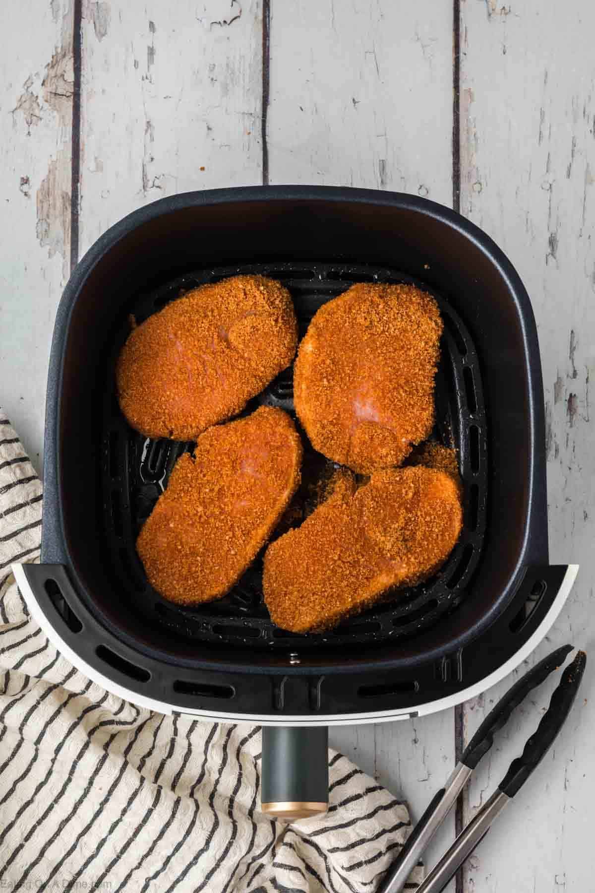 Air Fryer Shake and Bake Pork Chops Eating on a Dime