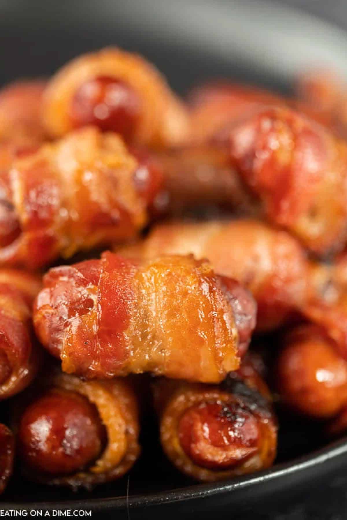 Everyone loves this really easy appetizer recipe. This quick and easy Bacon wrapped little smokies recipe is the best and the perfect football appetizer.