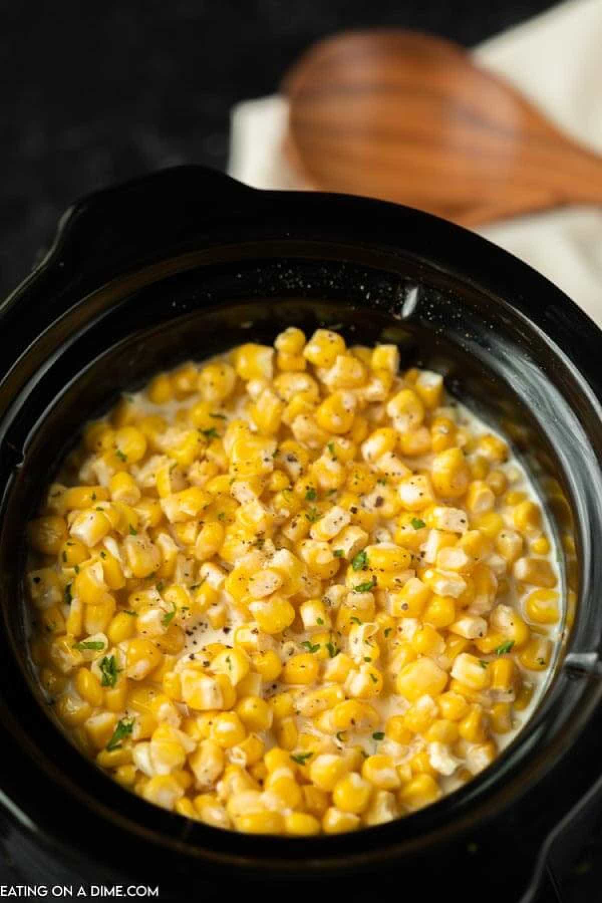 Creamed Corn in the slow cooker